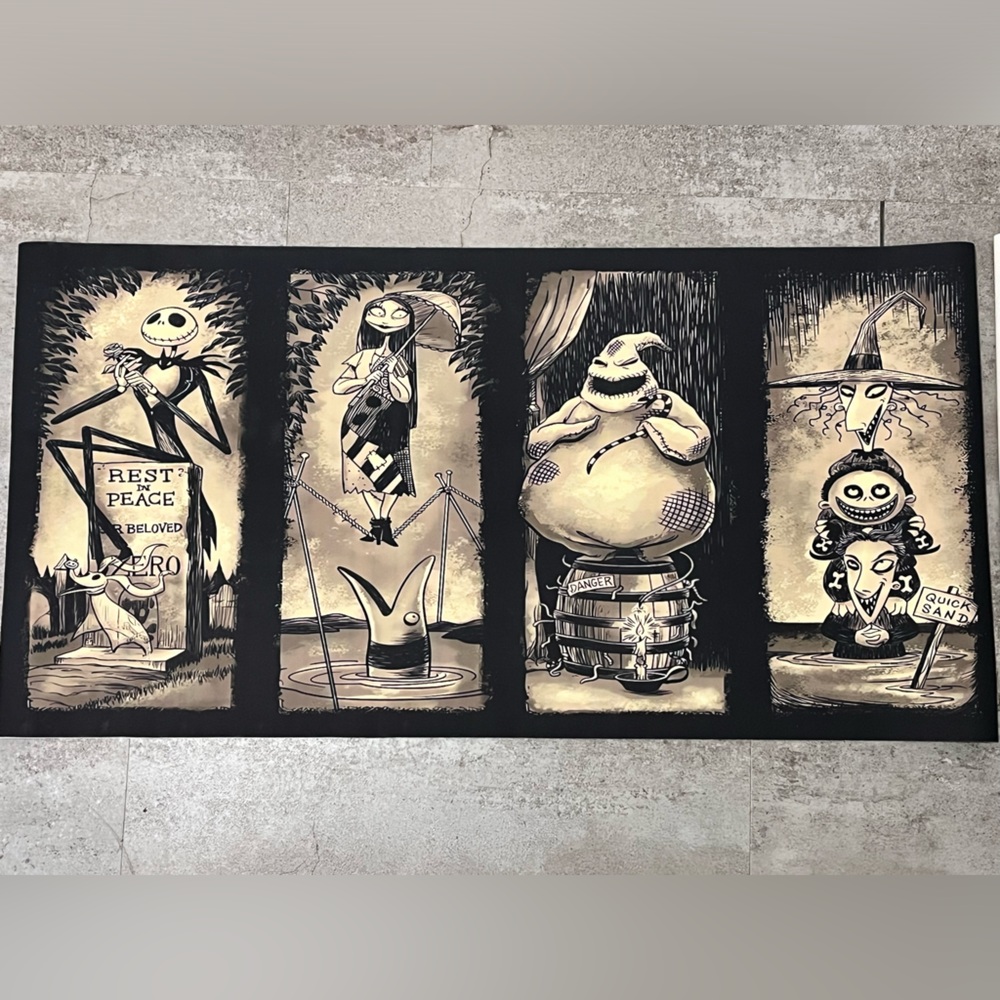 Canvas Nightmare Before Christmas Haunted Mansion Stretching Room
